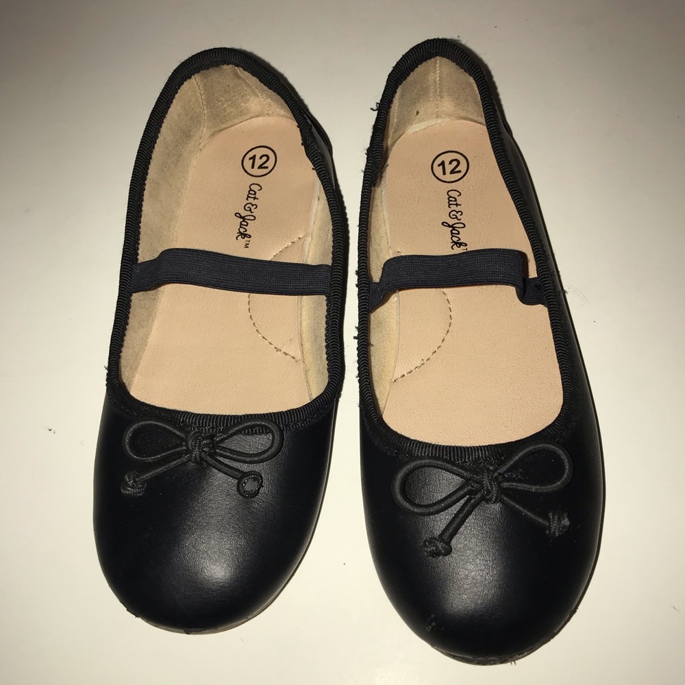 Cat & Jack Girls Black Mary Jane Shoes